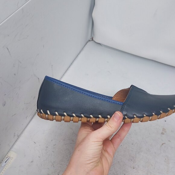 Spring Step Blue Comfort Kathaleta Flat Shoe - Picture 6 of 11